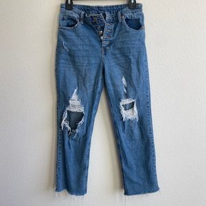 Wild Fable Distressed High Waisted Jeans
